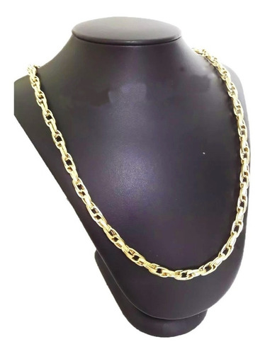 Corrente Cordão Baguete Duplo 19 Gramas 60cm Ouro 18k 750