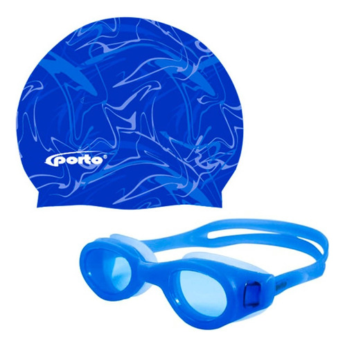 Lentes + Gorro Para Natación Pack Porto Antifog Adulto