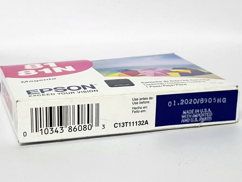 Imagem 2 de 2 de Cartucho Epson 81 81n - T081320 - Magenta