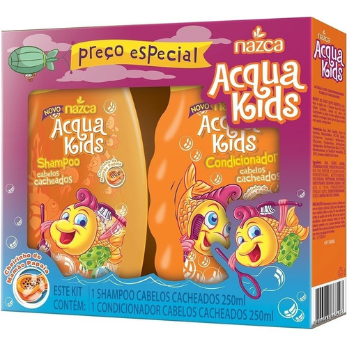 Acqua Kids Shampoo + Cond. Cabelos Cacheados 250ml - Vegano