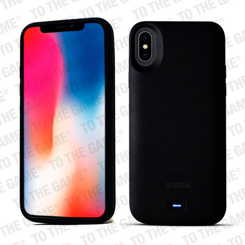 Imagen 3 de 8 de Funda Cargadora Power Case Soul Para iPhone X Xs 3000mah