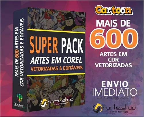 Kit vetor cartoon Network mais de 600 vetores