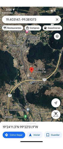Se Vende Terreno A 10 Mts En La Autopista Toluca - Naucalpan A Excelente Precio