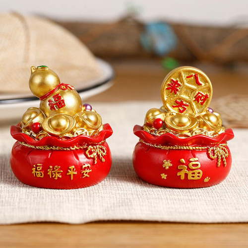 2 Bolsa De Oro Feng Shui Chino Tradicional Vestido De Moneda