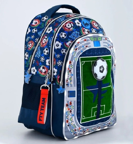 Mochila Footy Play Futbol Con Luz Led Espalda 18 Escolar