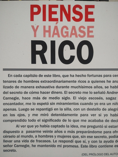 Piense Y Hágase Rico
