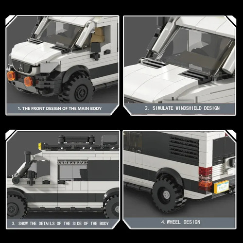 Bloques De Construcción Model Station Wagon Para Acampar, A
