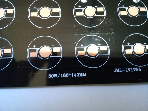 Pcb Plaqueta Serie 30 Led De 1-3 Watt Alum Predisipador Indo