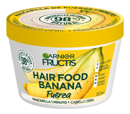 Mascarilla Hair Food Banana Cabello Debil 350ml