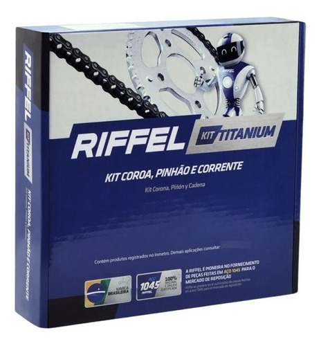 Kit Transmision Riffel Gn 125 43/14 18 Estrias 428h 132l Jm