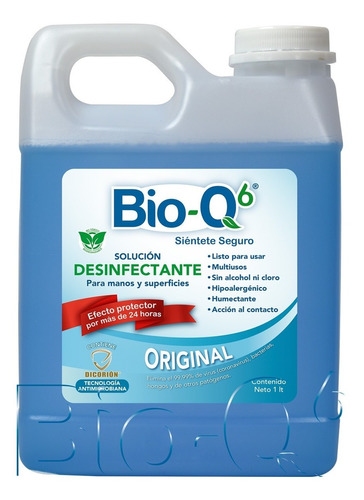 Desinfectante Sanitizante - Bio-q6 - Garrafa De 1 Lt