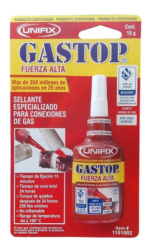 Soldadura Gastop Fuerza Alta 10 Grs 