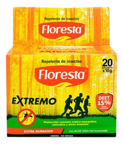 Repelente Extremo Floresta Display De 20 Sachets X 10 Gramos