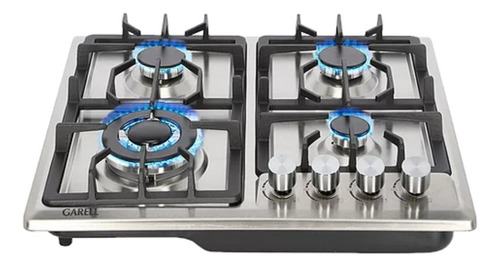 Imagen 1 de 4 de Parrilla a gas Garell Premium PEINOX-4Q plateada
