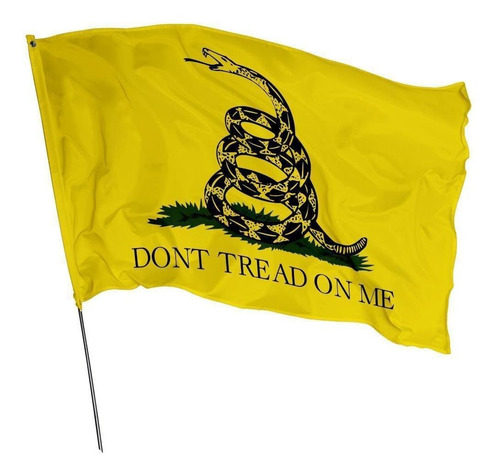 Bandeira Gadsden Don't Tread On Me 1,50m X 1m Liberal Ancap