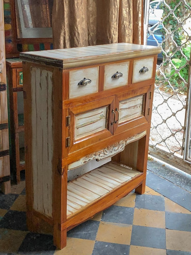 Oferta Mueble Arrime Tallado Roble Algarrobo Cedro