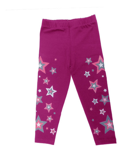 Pantalón Leggins Mono Para Niñas Estampado Mundo Kids 