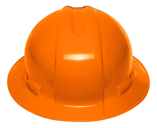 Casco De Seguridad Ala Ancha, Naranja, Truper  10564