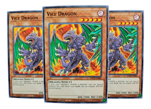 Yugi-oh! Vice Dragon Sdck-en009 Comun