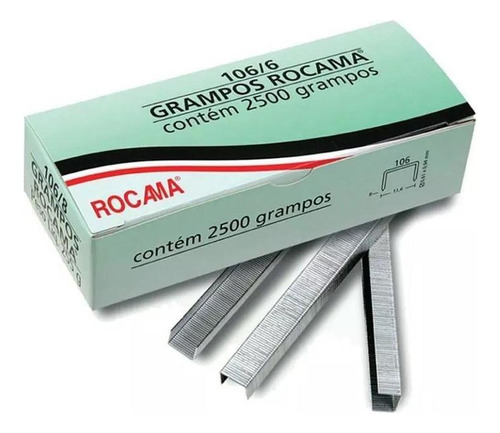 Refil Grampos Tapeceiro Grampeador Madeira Marceneiro 6 Mm