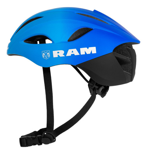 Casco Para Ciclista Bicicleta Carretera Road Bike Correa Ram Color Azul oscuro Talla G