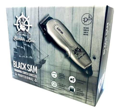 Maquina Profesional Black Sam Inalambrica Hair Clipper Fade