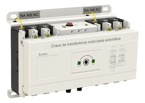 Kit C/2 Chave De Transferência Automática 250a 3 Polos
