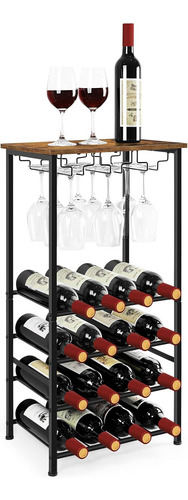 Estante Para Vino Estilo Rústico