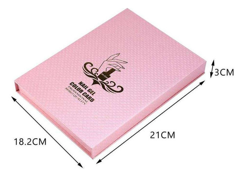 T Libro De Gráfico De Visualización De Color De Uñas Rosado