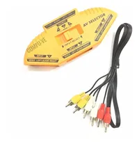Comprar Selector Switch Rca Av Con Audio 3 Rca + 1x Cable Av Llave Selectora De Rca Con Audio 3 A 1