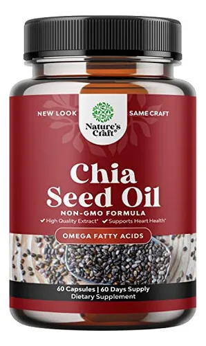 Cápsulas De Extracto De Aceite De Semilla De Chía - Suplem