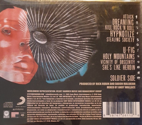 Cd System Of A Down - Hipnotize - Digipack (Usado)