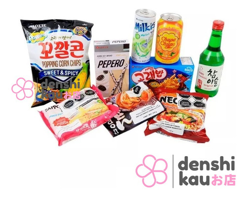 Dulces Japoneses Dagashi + Bebida + Fritura - Denshi Box