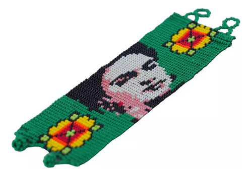 2 Pzs Pulsera Ancha Frida Kahlo Color Variados Diámetro 5 Cm Largo 17 Cm