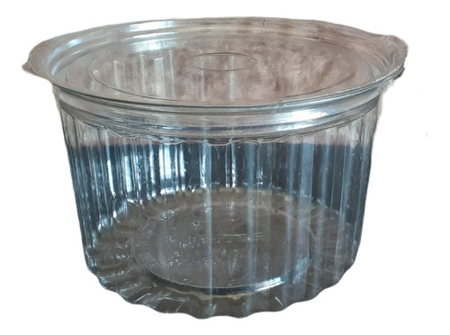 Pote Plastico Descartable C/tapa Bisagra M3071 500cc (100u)