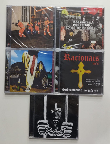 Kit 1 Cd Duplo + 4 Cds - Racionais Mc's - Lacrados