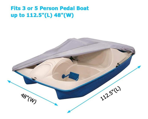 Icover Barco Del Pedal Del Encubrimiento Encaja 3 O 5 Person