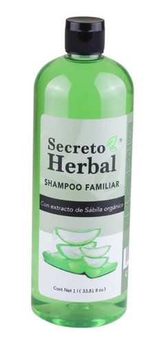 Imagen 1 de 10 de Shampoo Familiar Secreto Herbal Sabila Organica 900ml
