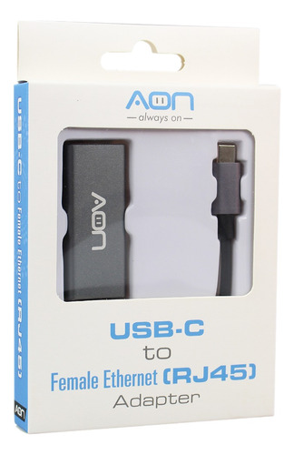 Adaptador Convertidor Gigabit Usb Tipo-c A Ethernet Lan Rj45