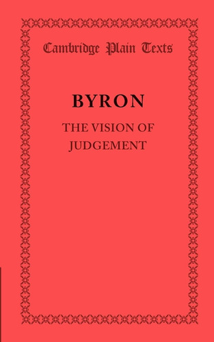 Libro:  The Vision Of Judgement (cambridge Plain Texts)