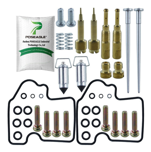 Poseagle Kit Reparacion Carburador Para Kawasaki Kfx700