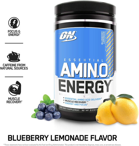 Aminoacidos On Essential Amino Energy 30 Servicios Sabores! Sabor Limonada De Mora Azul