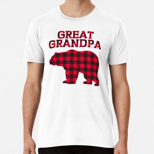 Remera Red Plaid Great Grandpa Bear Christmas Algodon Premiu