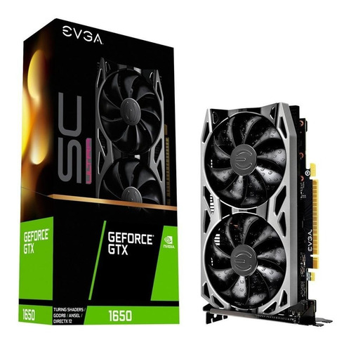 Imagen 1 de 4 de Tarjeta de video Nvidia Evga SC Gaming GeForce GTX 16 Series GTX 1650 04G-P4-1257-KR 4GB
