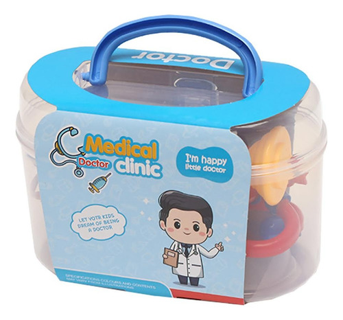 Juguete Kit Instrumentos Doctor Set Maletin Medico Para Niño Color Multicolor Al Azar