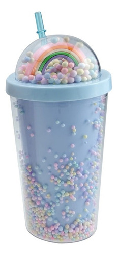 Vaso Trendy Doble Capa Con Sorbete Cod 17390 La Torre Color Celeste Celeste