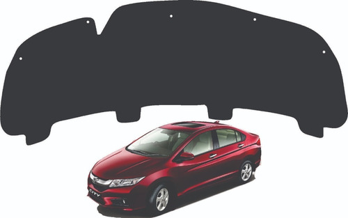 Imagem 1 de 1 de Forro Capô Honda City 2015 A 2020 Autoadesivo + Presilhas