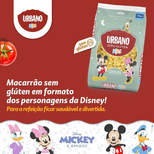 Imagem 2 de 3 de Macarrão Urbano De Arroz Kids Personagens Disney 500g