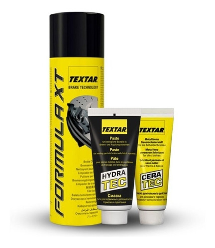 Kit Limpa E Lubrifica Freio Formula Xt Ceratec Hydrat Textar