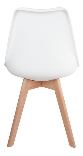 Imagem 5 de 5 de 4 Cadeiras Saarinen Leda Branco Wood Artiluminacao